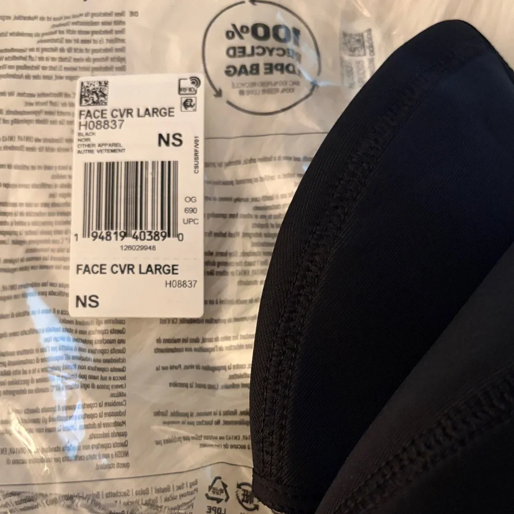 Adidas Black and White Logo Face Masks